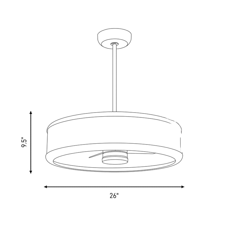 Savoy House Archer Lt Ceiling Fan, Fan D'Lier, Polished Nickel
