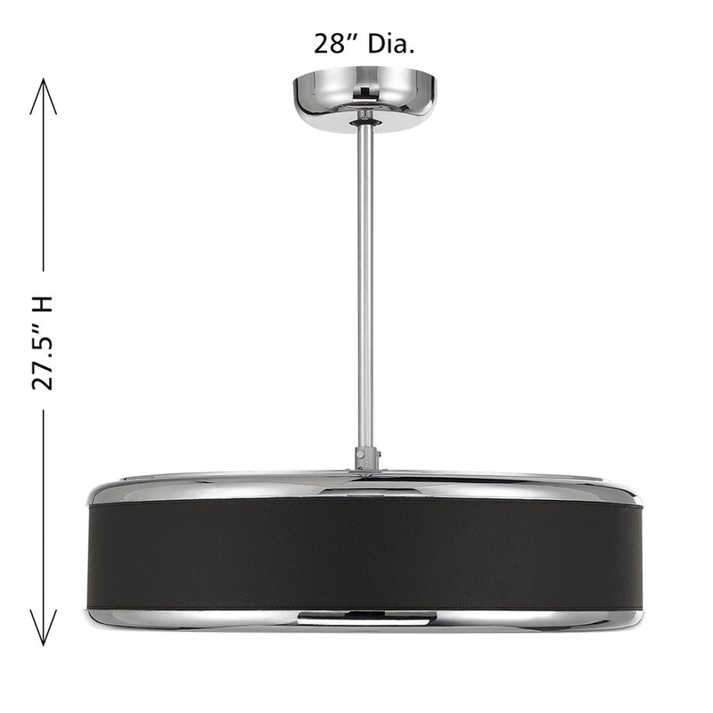 Savoy House Archer Lt Ceiling Fan, Fan D'Lier, Polished Nickel