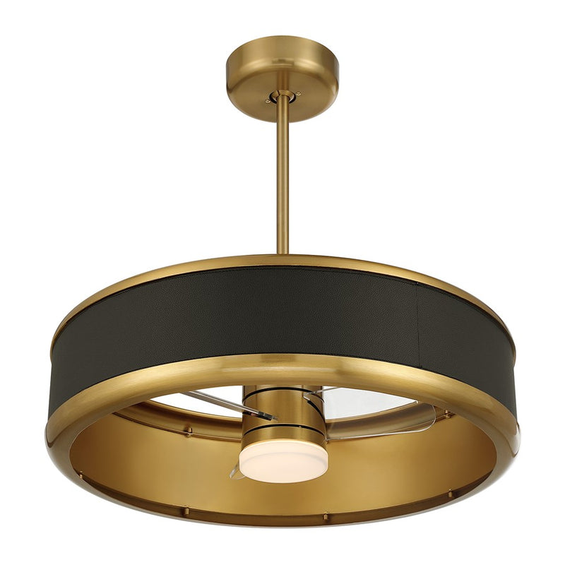 Savoy House Archer Lt Ceiling Fan, Fan D'Lier, Warm Brass