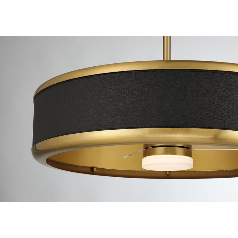 Savoy House Archer Lt Ceiling Fan, Fan D'Lier, Warm Brass