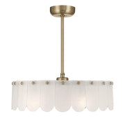 Savoy House Ashton 5 Lt Ceiling Fan, Fan D'Lier, Noble Brass - 28-FD-9802-127
