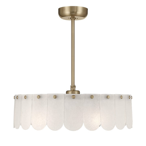 Savoy House Ashton 5 Lt Ceiling Fan, Fan D'Lier, Noble Brass - 28-FD-9802-127