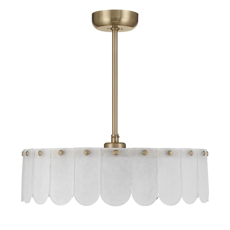 Savoy House Ashton 5 Lt Ceiling Fan, Fan D'Lier, Noble Brass