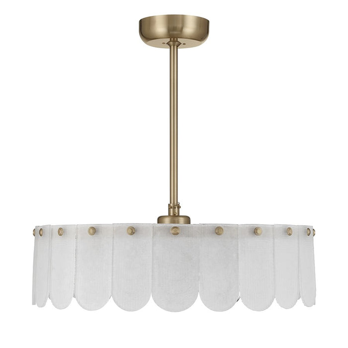 Savoy House Ashton 5 Lt Ceiling Fan, Fan D'Lier, Noble Brass