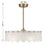 Savoy House Ashton 5 Lt Ceiling Fan, Fan D'Lier, Noble Brass