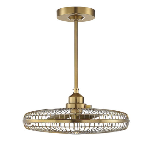 Savoy House Wetherby LED Fan D'Lier, Warm Brass