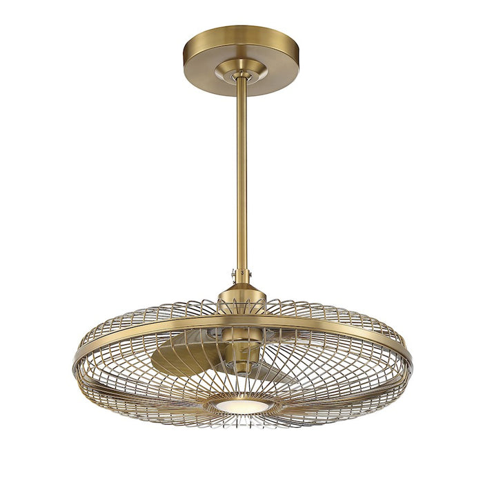 Savoy House Wetherby LED Fan D'Lier, Warm Brass