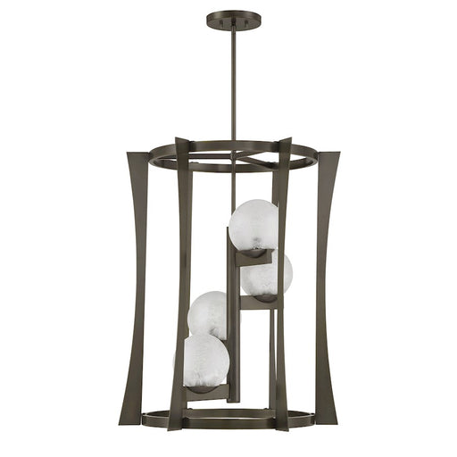 Savoy House Darien 4 Light Pendant, Mediterranean Bronze/Ice