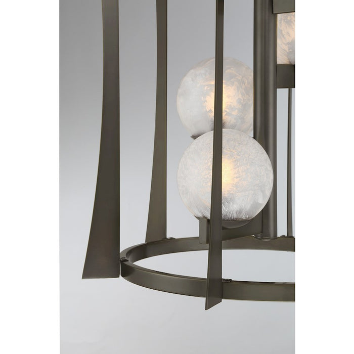 Savoy House Darien 4 Light Pendant, Mediterranean Bronze/Ice