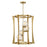 Savoy House Darien 4 Light Pendant, Warm Brass/Ice - 3-1018-4-322