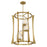 Savoy House Darien 4 Light Pendant, Warm Brass/Ice
