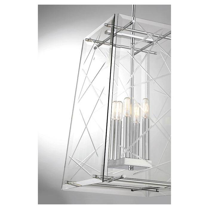 Savoy House Kole 4-Light Pendant, Polished Chrome