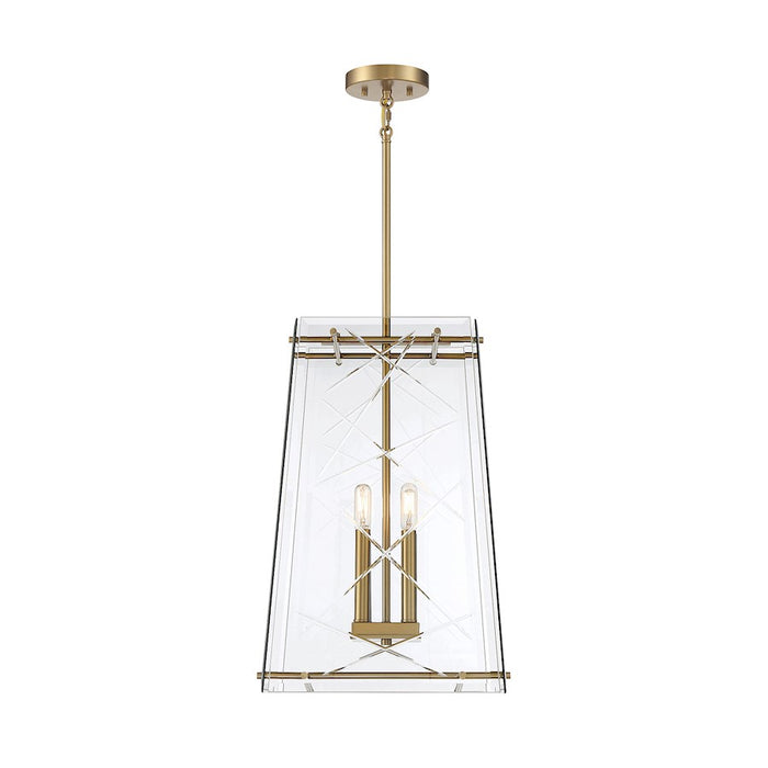 Savoy House Kole 4-Light Pendant, Warm Brass