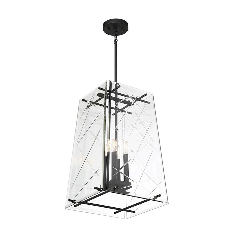 Savoy House Kole 4-Light Pendant, Matte Black