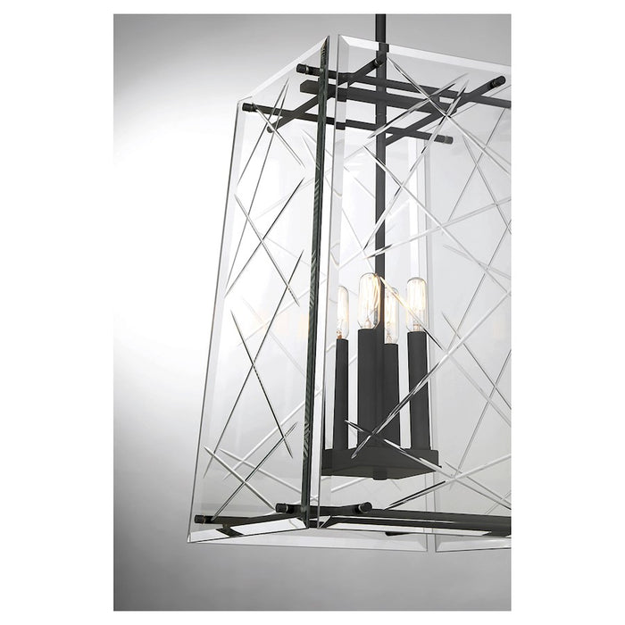 Savoy House Kole 4-Light Pendant, Matte Black