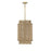 Savoy House Ashburn 6-Light Pendant, Warm Brass/Rope