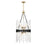 Savoy House Santiago 6 Light Pendant, Black/Brass Accents - 3-1936-6-143