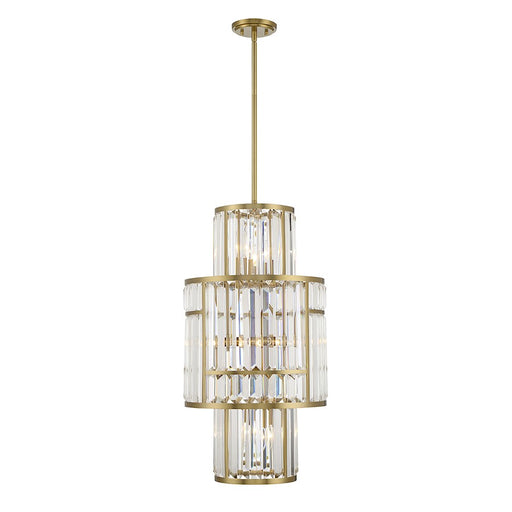 Savoy House Rohe 8-Light Pendant, Warm Brass - 3-2226-8-322