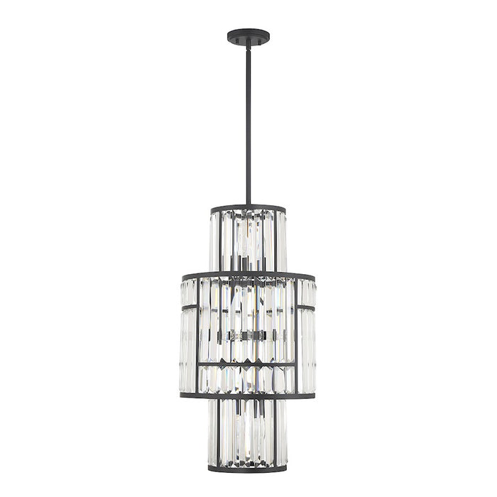 Savoy House Rohe 8-Light Pendant, Matte Black