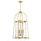 Savoy House Rosedale 4 Light Pendant, Warm Brass/Clear