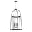 Savoy House Rosedale 4 Light Pendant, Matte Black/Clear