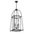 Savoy House Rosedale 4 Light Pendant, Matte Black/Clear