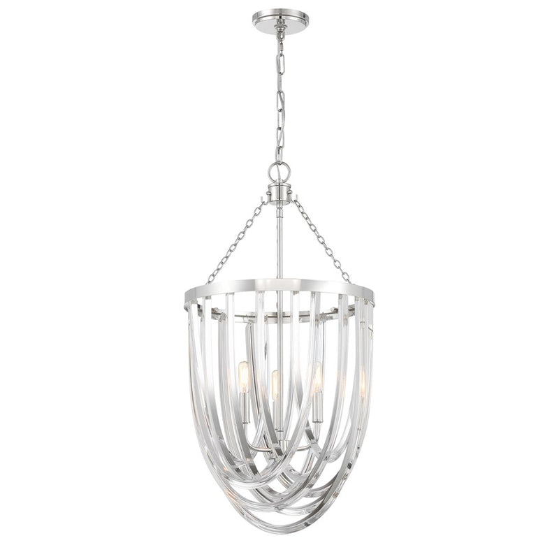 Savoy House Jennings 3 Lt Pendant, Polished Nickel