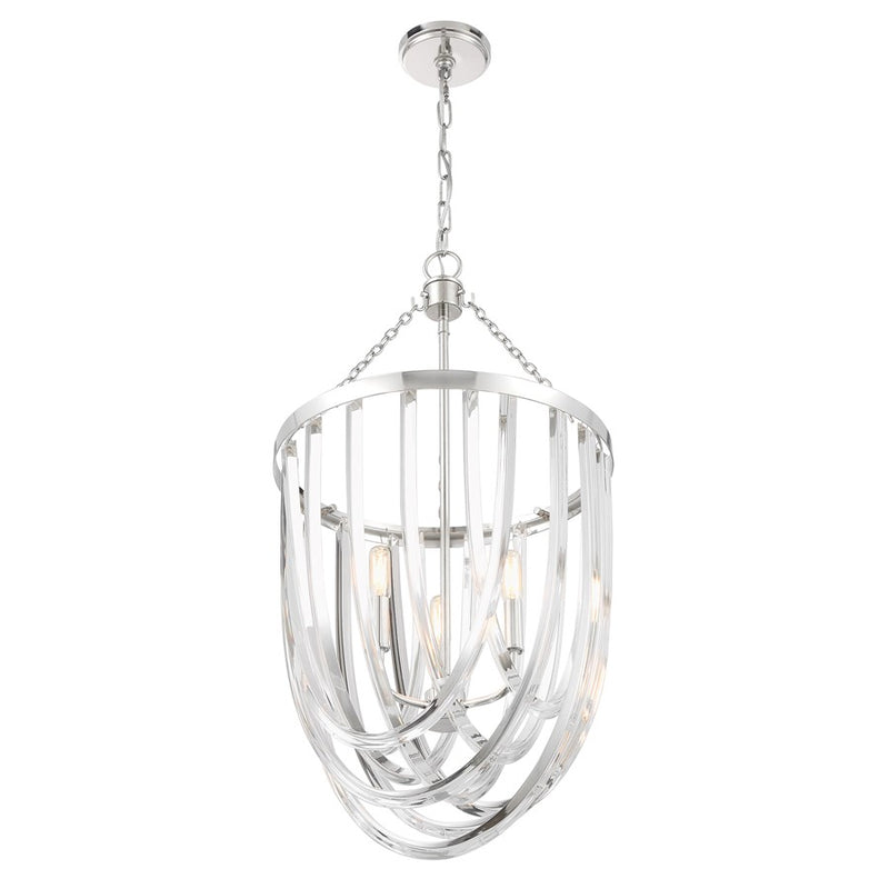 Savoy House Jennings 3 Lt Pendant, Polished Nickel