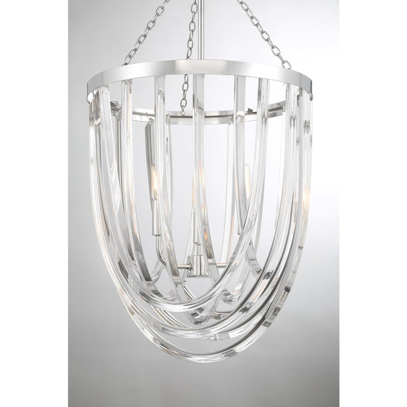 Savoy House Jennings 3 Lt Pendant, Polished Nickel