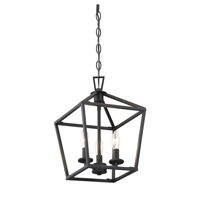 Savoy House Townsend 3-Light 15" Pendant, Matte Black