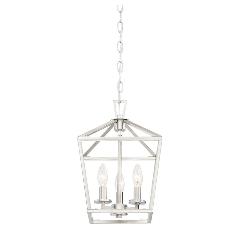Savoy House Townsend 3-Light 15" Pendant, Satin Nickel