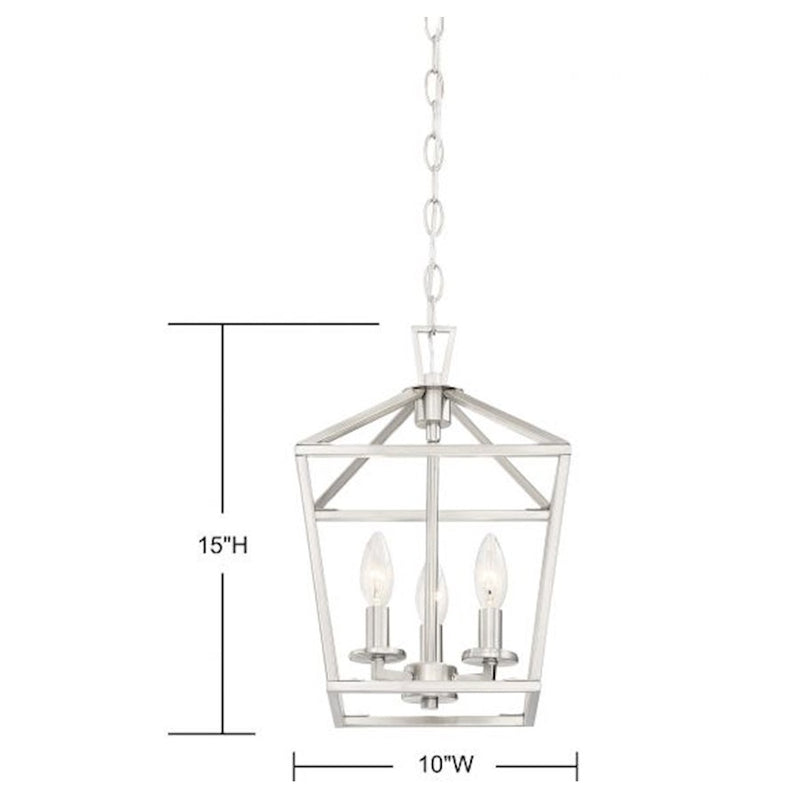 Savoy House Townsend 3-Light 15" Pendant, Satin Nickel