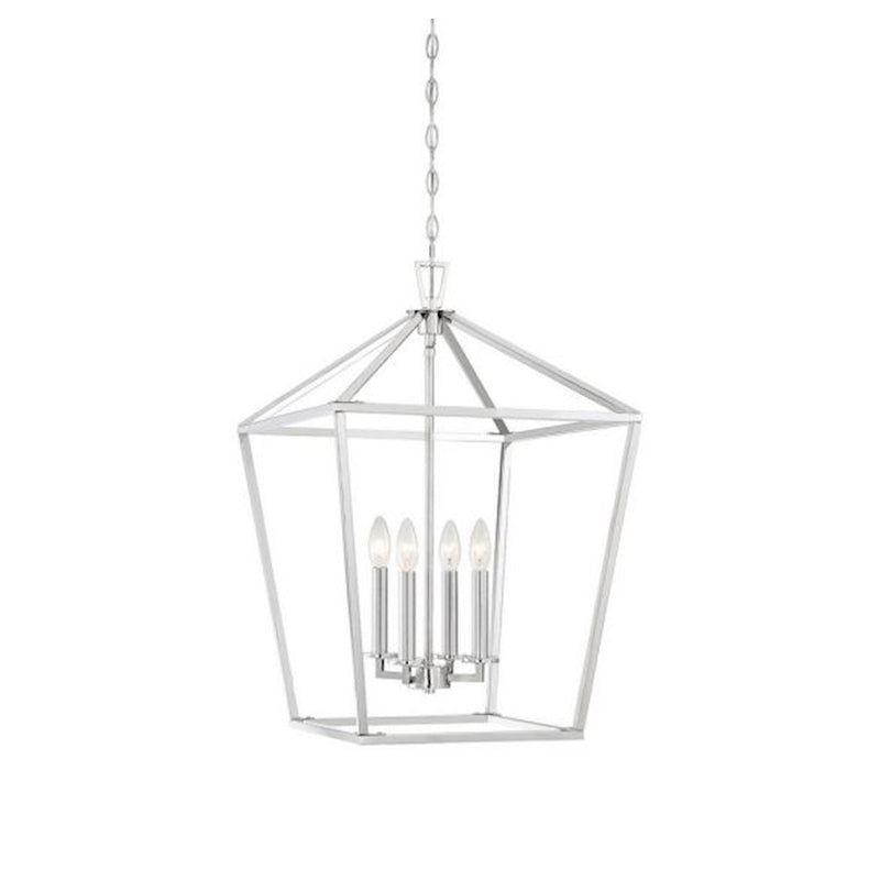 Savoy House Townsend 4-Light 26" Pendant, Polished Nickel