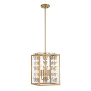Savoy House Birch 4-Light Pendant, Warm Brass - 3-4197-4-322