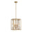 Savoy House Birch 4-Light Pendant, Warm Brass - 3-4197-4-322