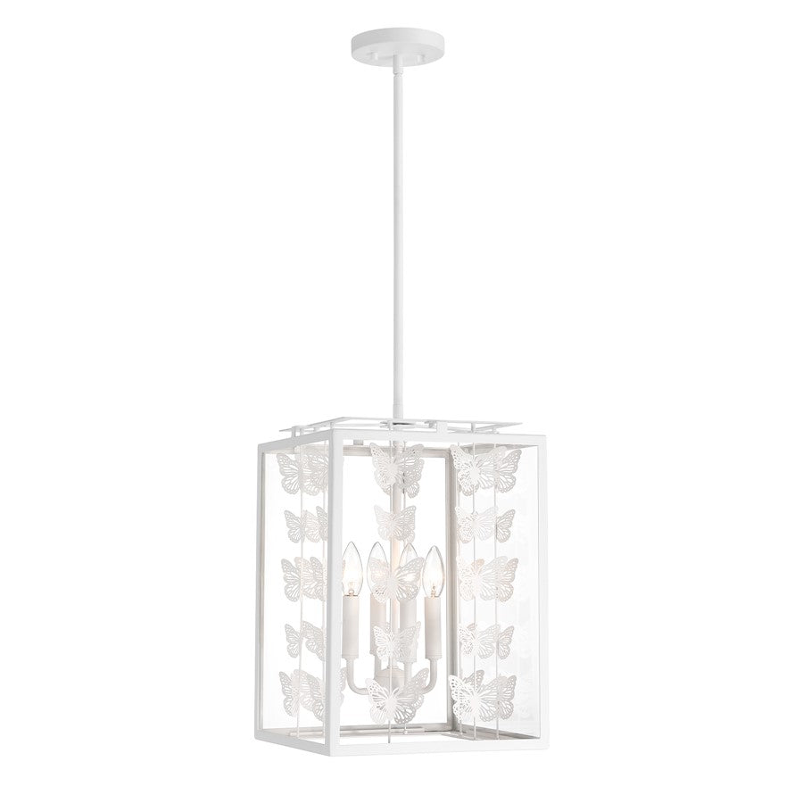 Savoy House Birch 4-Light Pendant, Bisque White - 3-4197-4-83