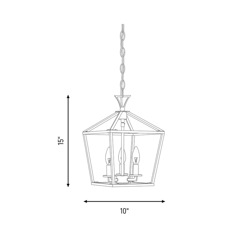 Savoy House Townsend 3-Light Pendant, Polished Nickel