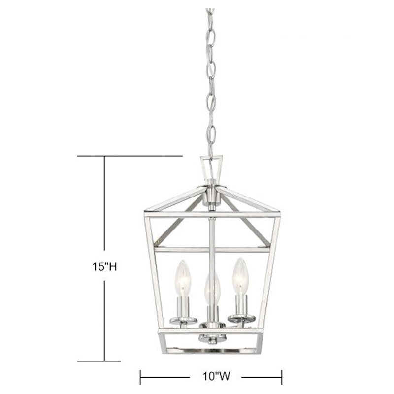 Savoy House Townsend 3-Light Pendant, Polished Nickel
