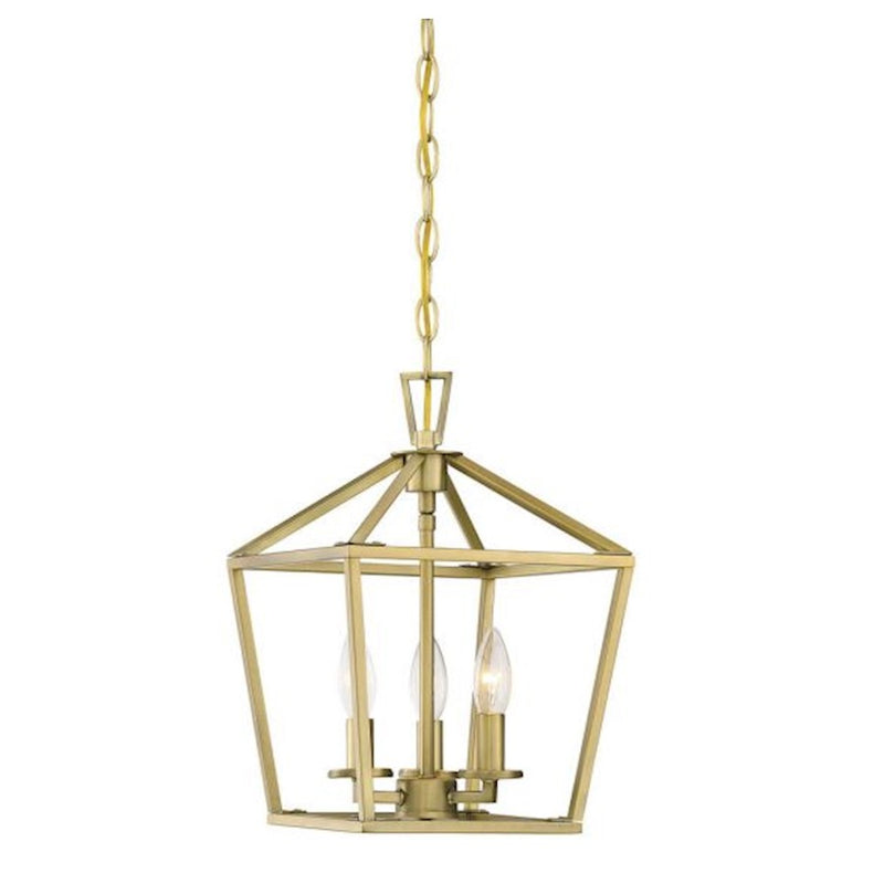 Savoy House Townsend 3-Light Pendant, Warm Brass