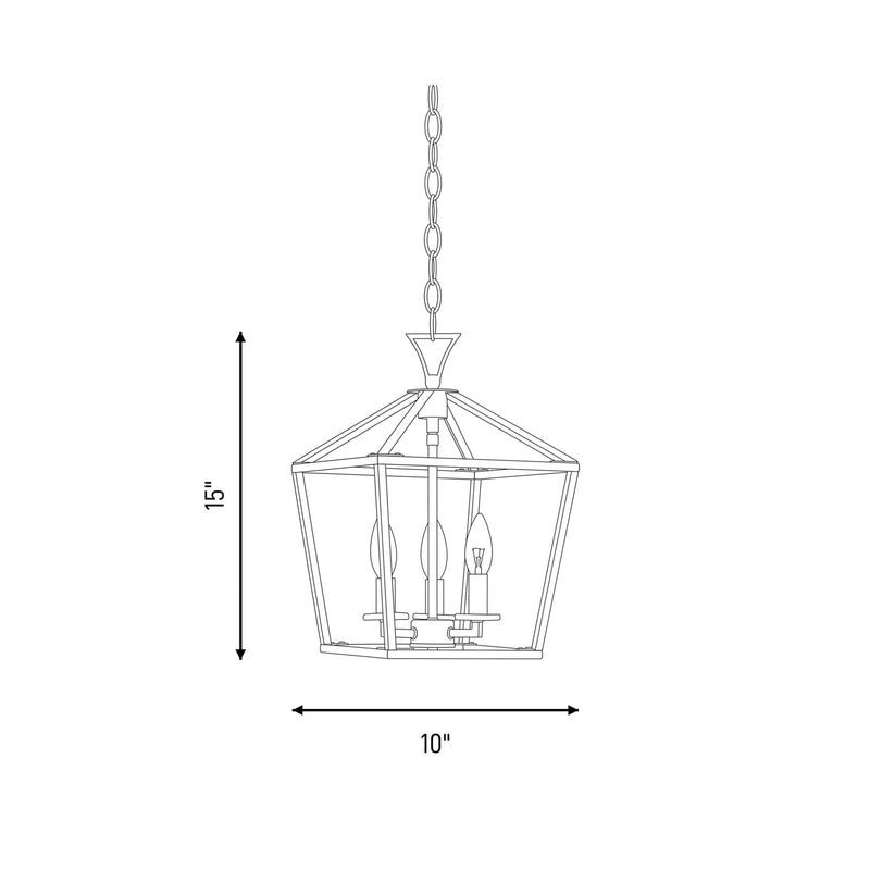 Savoy House Townsend 3-Light Pendant, Warm Brass