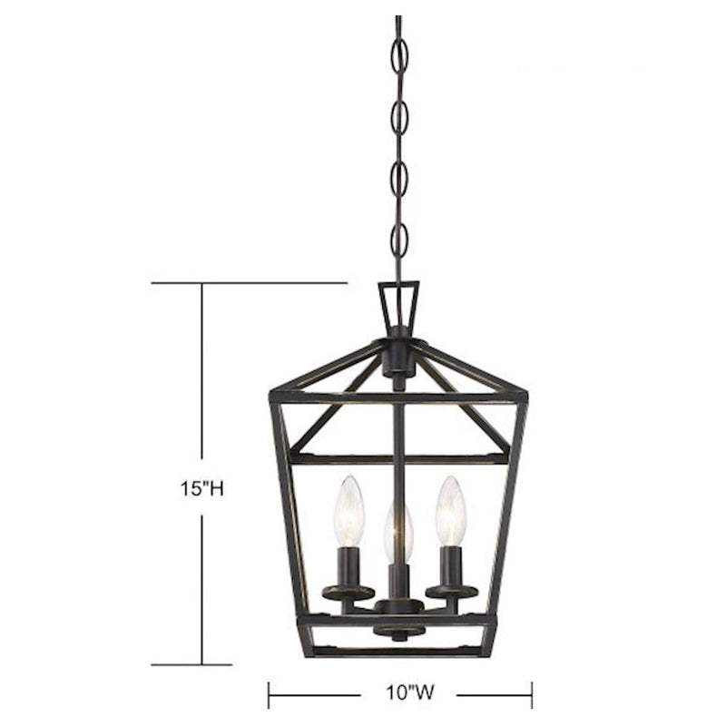 Savoy House Townsend 420 3-Light 15" Pendant, Classic Bronze