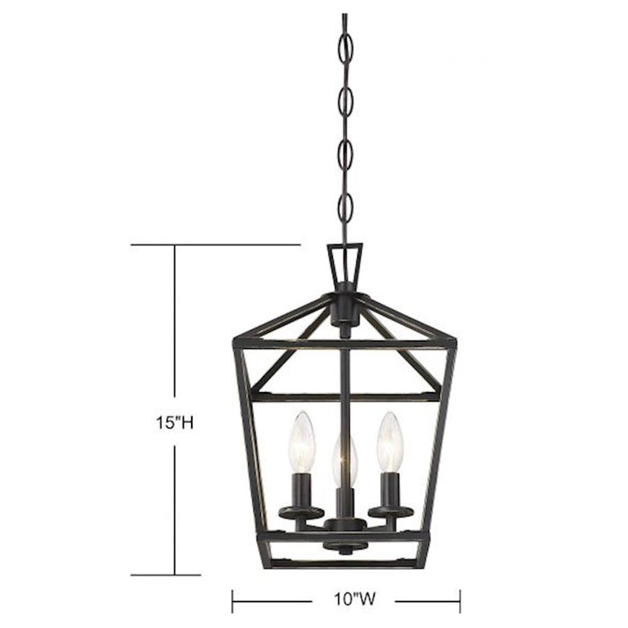 Savoy House Townsend 420 3-Light 15" Pendant, Classic Bronze