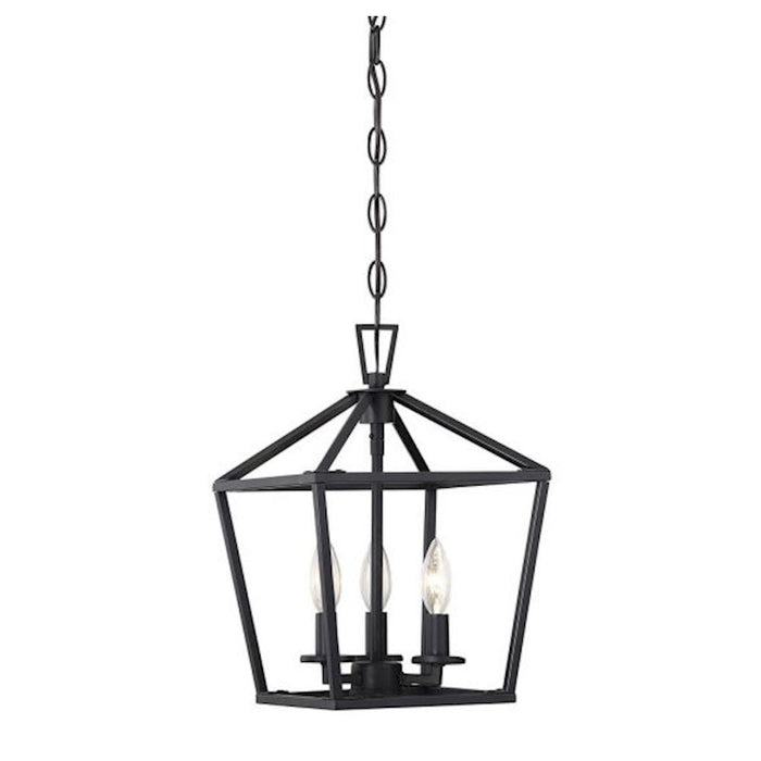 Savoy House Townsend 420 3-Light 15" Pendant, Matte Black - 3-420-3-89