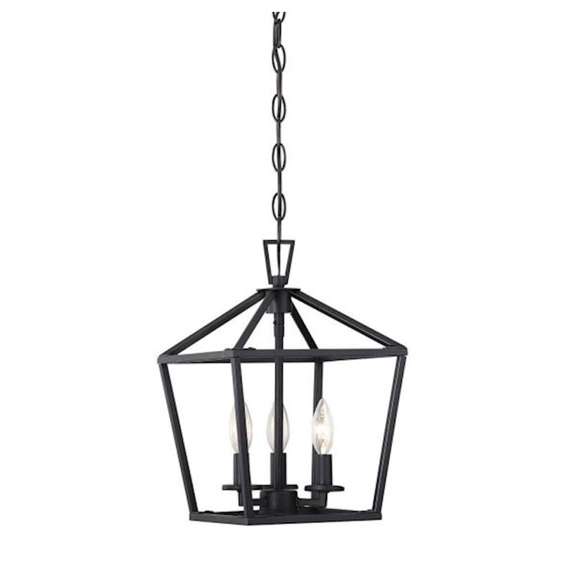 Savoy House Townsend 420 3-Light 15" Pendant, Matte Black