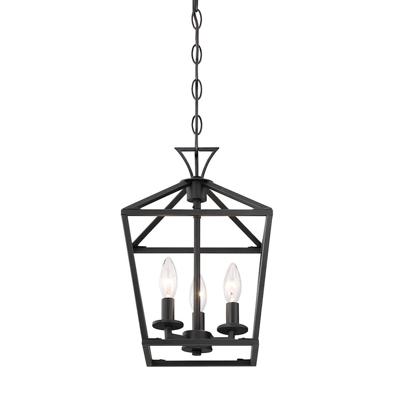 Savoy House Townsend 420 3-Light 15" Pendant, Matte Black