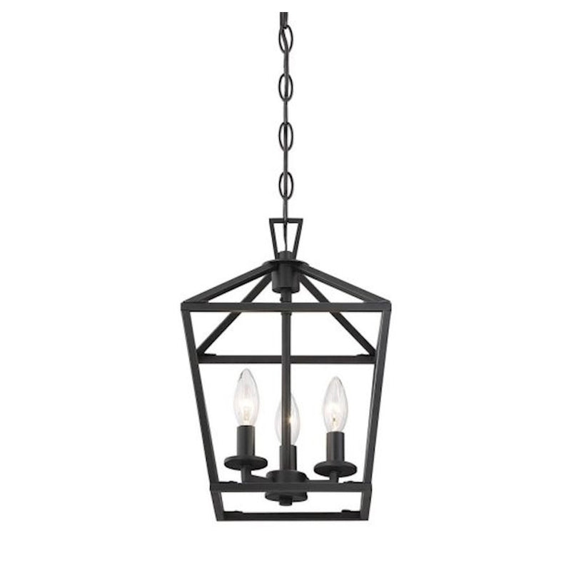 Savoy House Townsend 420 3-Light 15" Pendant, Matte Black