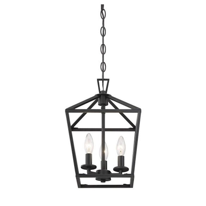 Savoy House Townsend 420 3-Light 15" Pendant, Matte Black