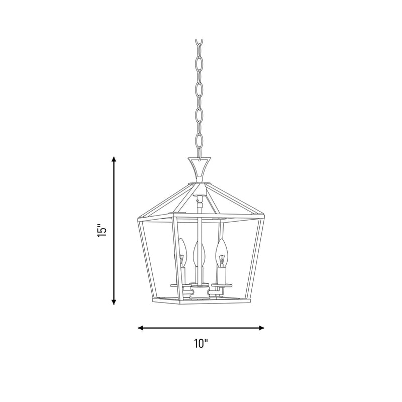 Savoy House Townsend 420 3-Light 15" Pendant, Satin Nickel