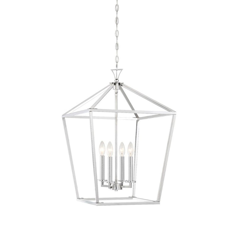 Savoy House Townsend 421 4-Light 26" Pendant, Polished Nickel