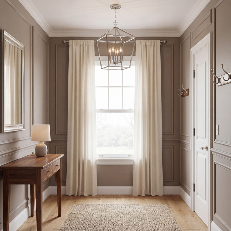 Savoy House Townsend 421 4-Light 26" Pendant, Polished Nickel